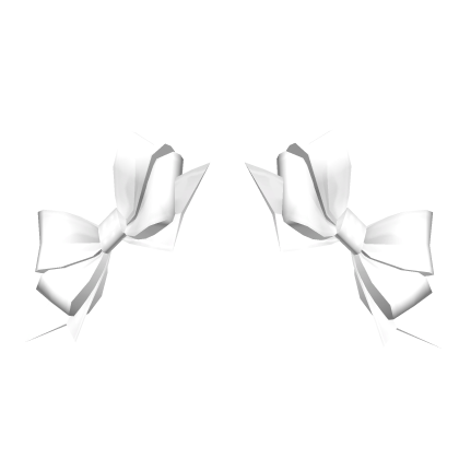 Adorable Double Bows White