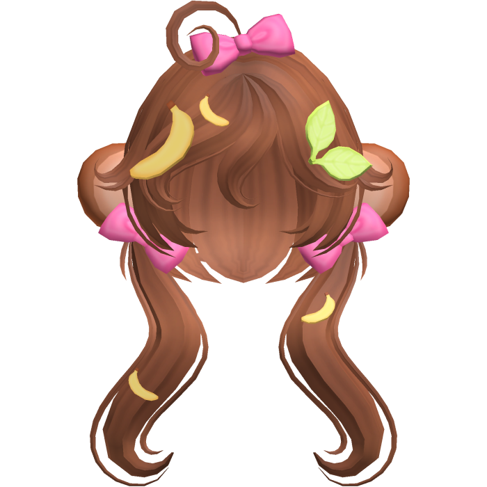 🍌🐵🍃 cute lala monkey pigtails