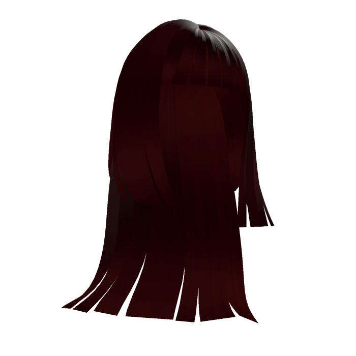 Dark Red Straight Bangs Slasher Hair