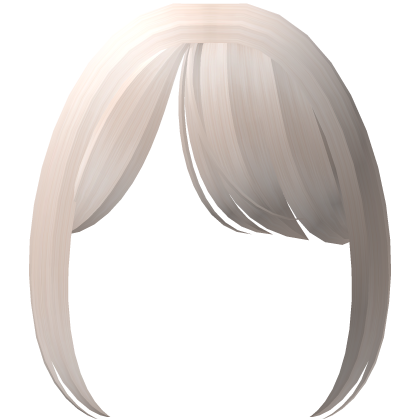 cute side swept doll bangs pastel blonde Roblox item