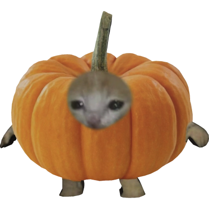 Pumpkin Kitty Left Shoulder Halloween