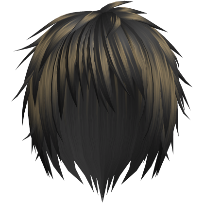 black & blonde kuro messy japanese anime boy hair