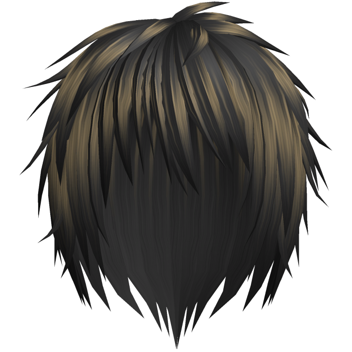 black & blonde kuro messy japanese anime boy hair