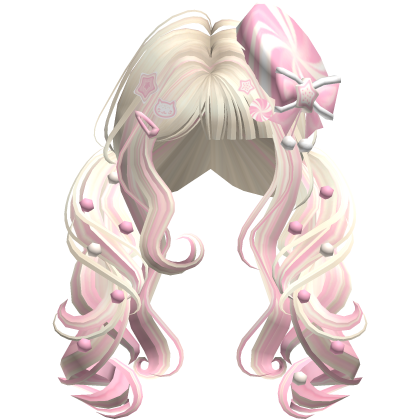 ♡ Christmas Peppermint Pigtails (Pink Beige)