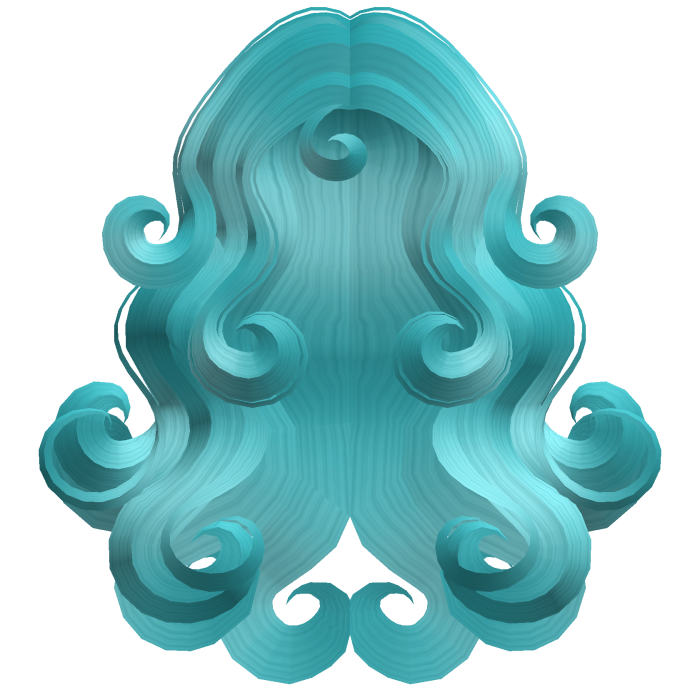 Mermaid Siren Swirls Ocean Blue