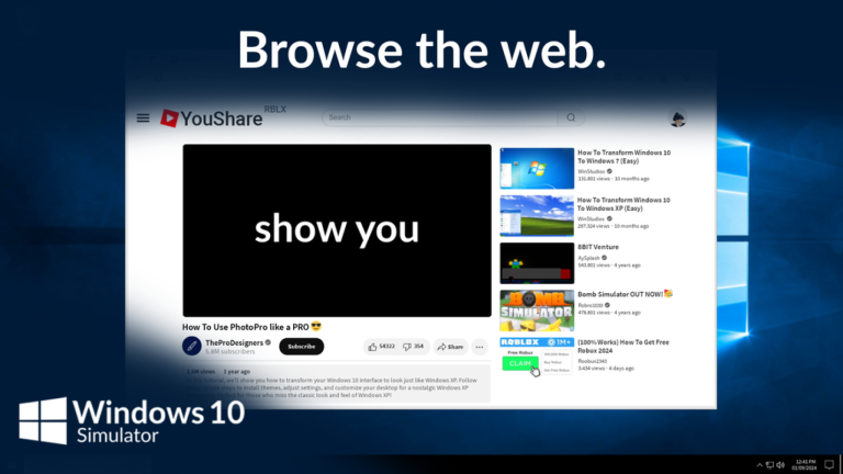 Windows 10 Simulator screenshot 4