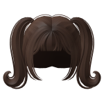 Fairy Swirly Pigtails Brown