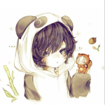 Panda and bamboo :D