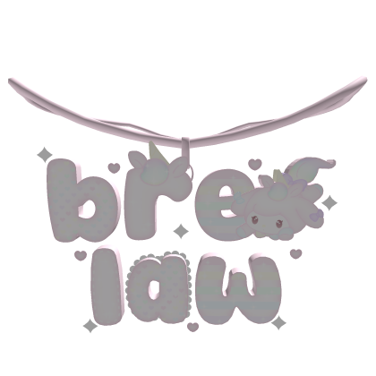 ꒰♡ · cutest law & bre necklace ˚. Roblox item