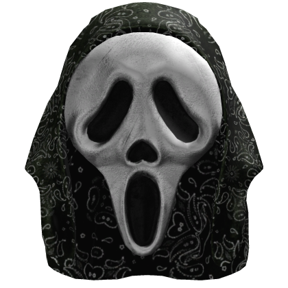 2000s Halloween Ghost Mask w/ Green Headscarf Roblox item