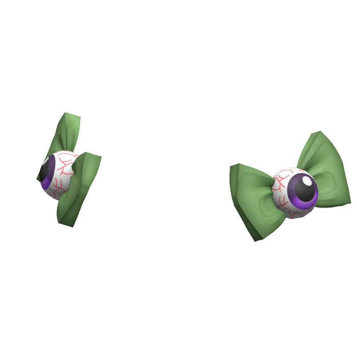 [NEW 🚨] Scary Eyeball Bang Bows in Green/Purple