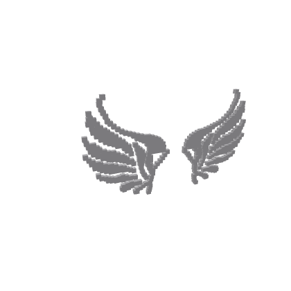 Gray Pixelated WIngs