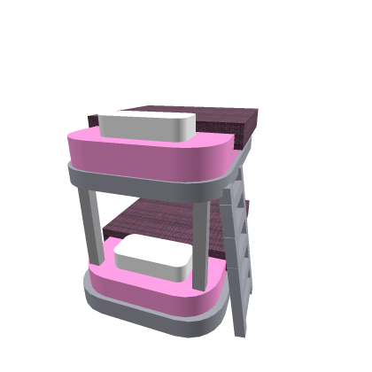 pink bunk bed