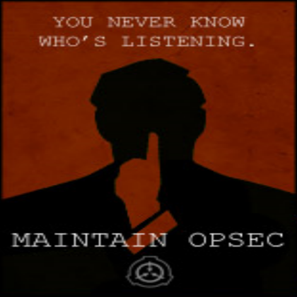 SCP Foundation Poster: "OPSEC" Roblox decal