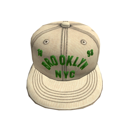 Vintage Brooklyn NYC Beige Fitted Cap