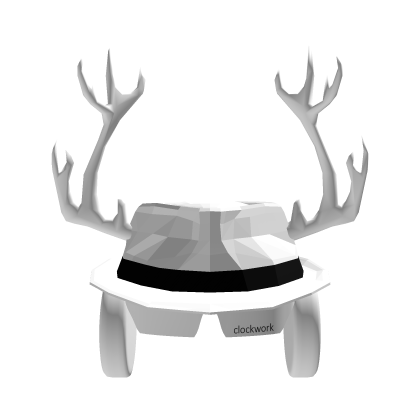 Fedora+Clockworks+Antlers White