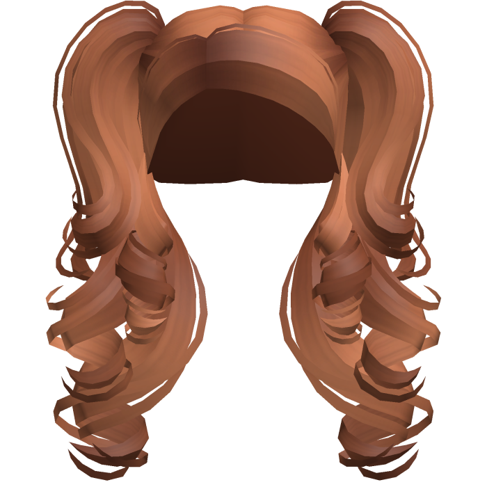 Fluffy Curly Latina Pigtails Red