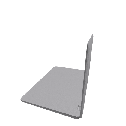 Low poly laptop mesh without texture