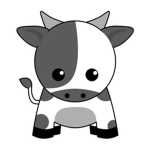 kawaii cows