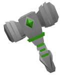 Green and Silver Luxury Hammer