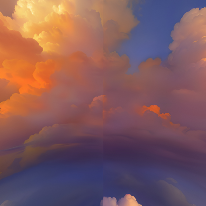 Pastel Golden Sunrise Sky