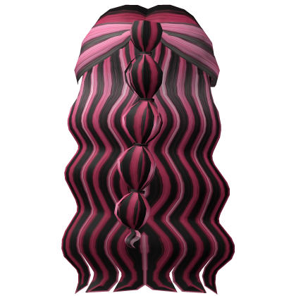 Vampire Goth Half-Up Bubble waves Roblox item