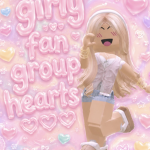 Girly Fan group hearts