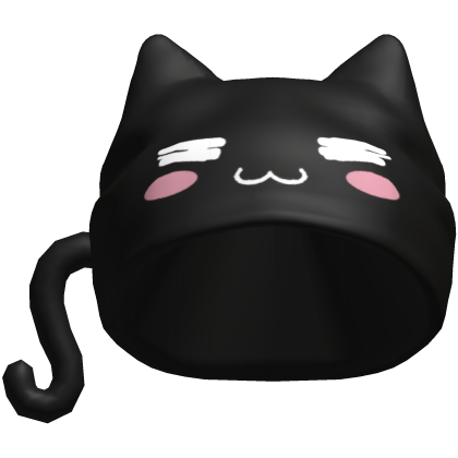 Kawaii Black Cat Beanie ⭐