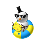 [code: summersnow] Summer Snowman with Sponge