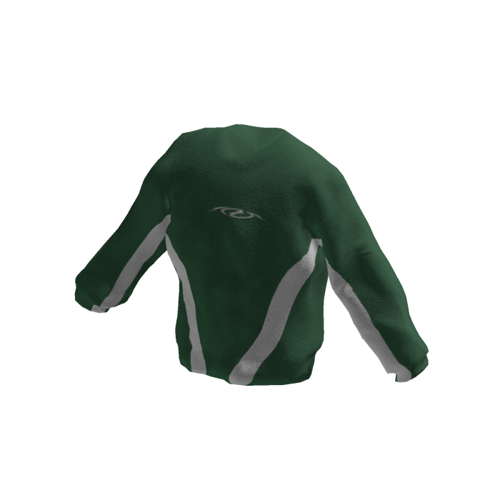 Green & White Graphic Sweater