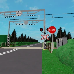 Lithuania railroad crossing icon