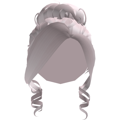 y2k Stylish Bun ( Light Pink ) Roblox item