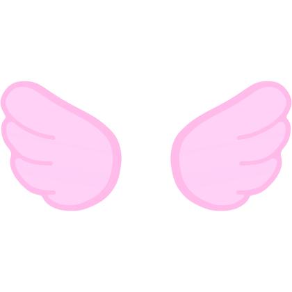 ♡ Cute Glowing Chibi Angel Wings Pink