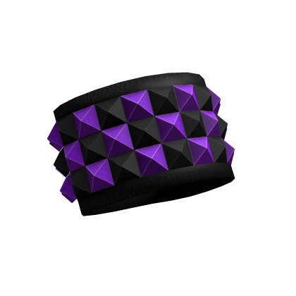 Left Scene Studded Bracelets (Purple & Black)