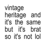 Vintage Heritage