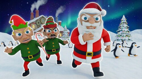 EVIL SANTA ELF FACTORY ESCAPE!  (CHRISTMAS OBBY!)