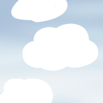 cloudy blue clothing