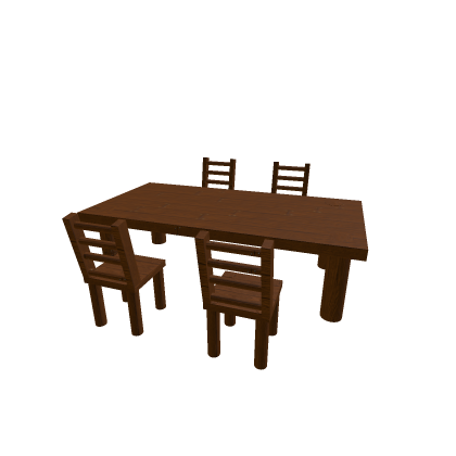 Wooden Table and Chairs