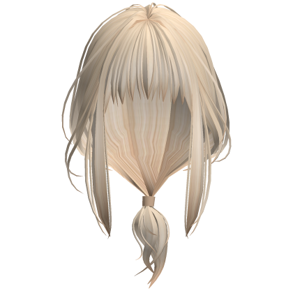 Clean Girl Low Tied Ponytail - Blonde