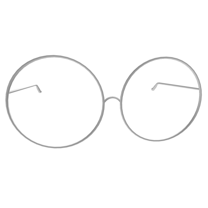 Low White circle glasses