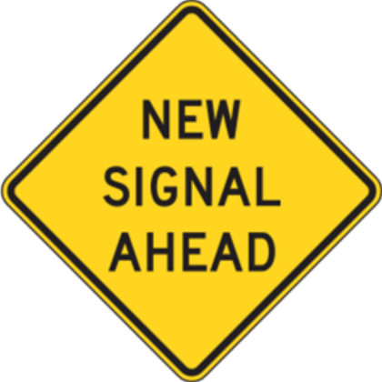 New Signal Ahead Sign Roblox decal