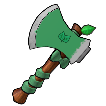 🍃 Cute Cartoon Battle Axe - Forest Roblox item