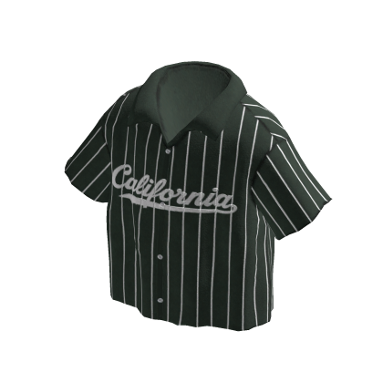 Kemeja boxy baseball hijau