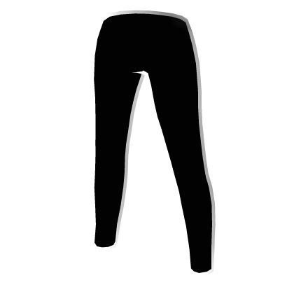 🤍 Pants Black Cartoony White Halloween