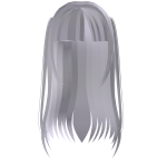 Cute Long Soft Straight Hair in light purple