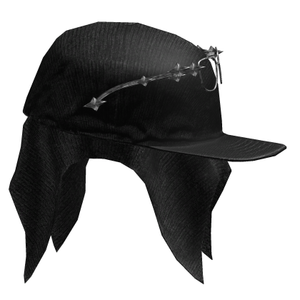 Black Sideways Headscarf Hat W Glasses Roblox item