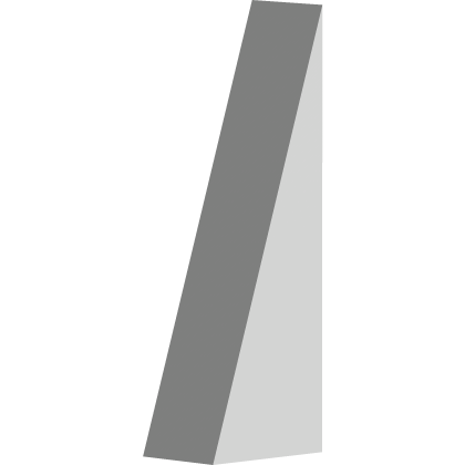 Retro low-poly nose (WHITE)