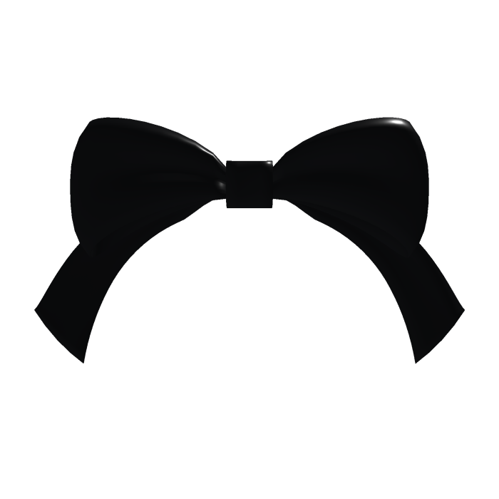 Black Ribbon Bow