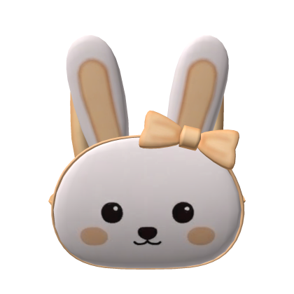 Orange Cute Bunny Backpack Roblox item