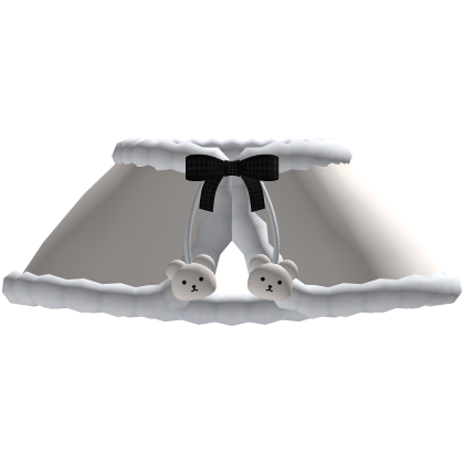 ♡ : Winter Cozy Shawl Cape Black Roblox item